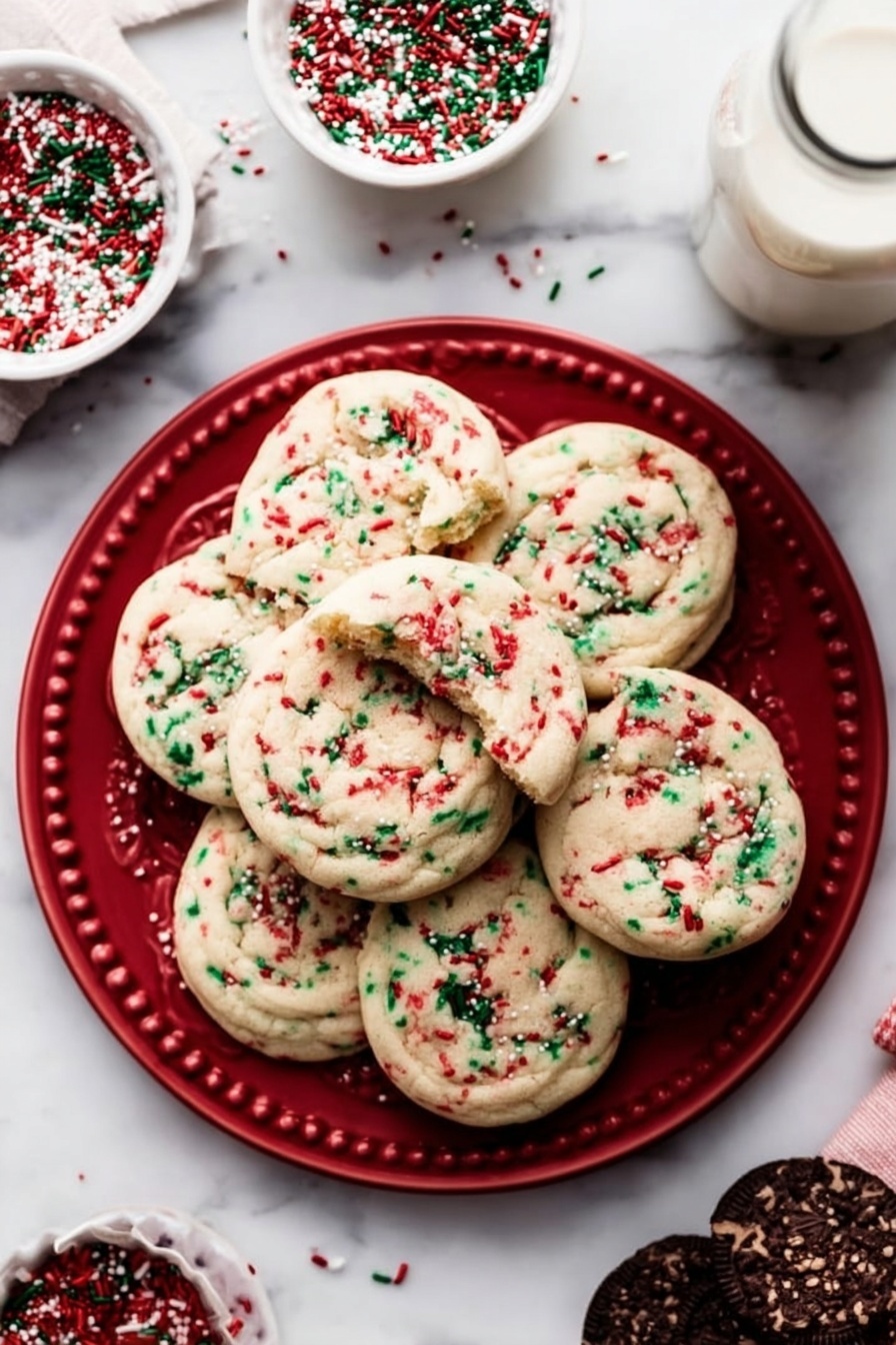 Christmas Sugar Cookies - Serving Suggestion