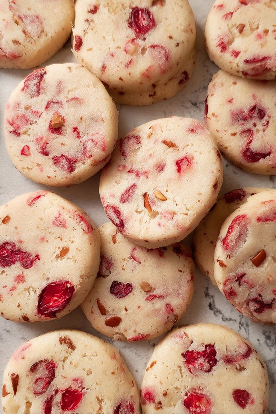 Christmas Cherry Nut Cookies - Serving Suggestion